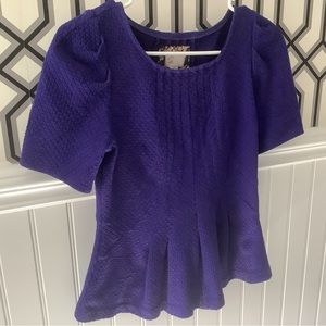 Postmark Anthropologie Peplum short sleeve XS